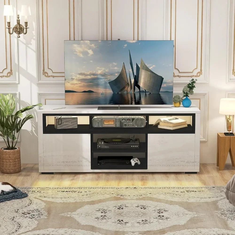 Gaming Console Entertainment Center - # Untuk Stand TV LED Modern