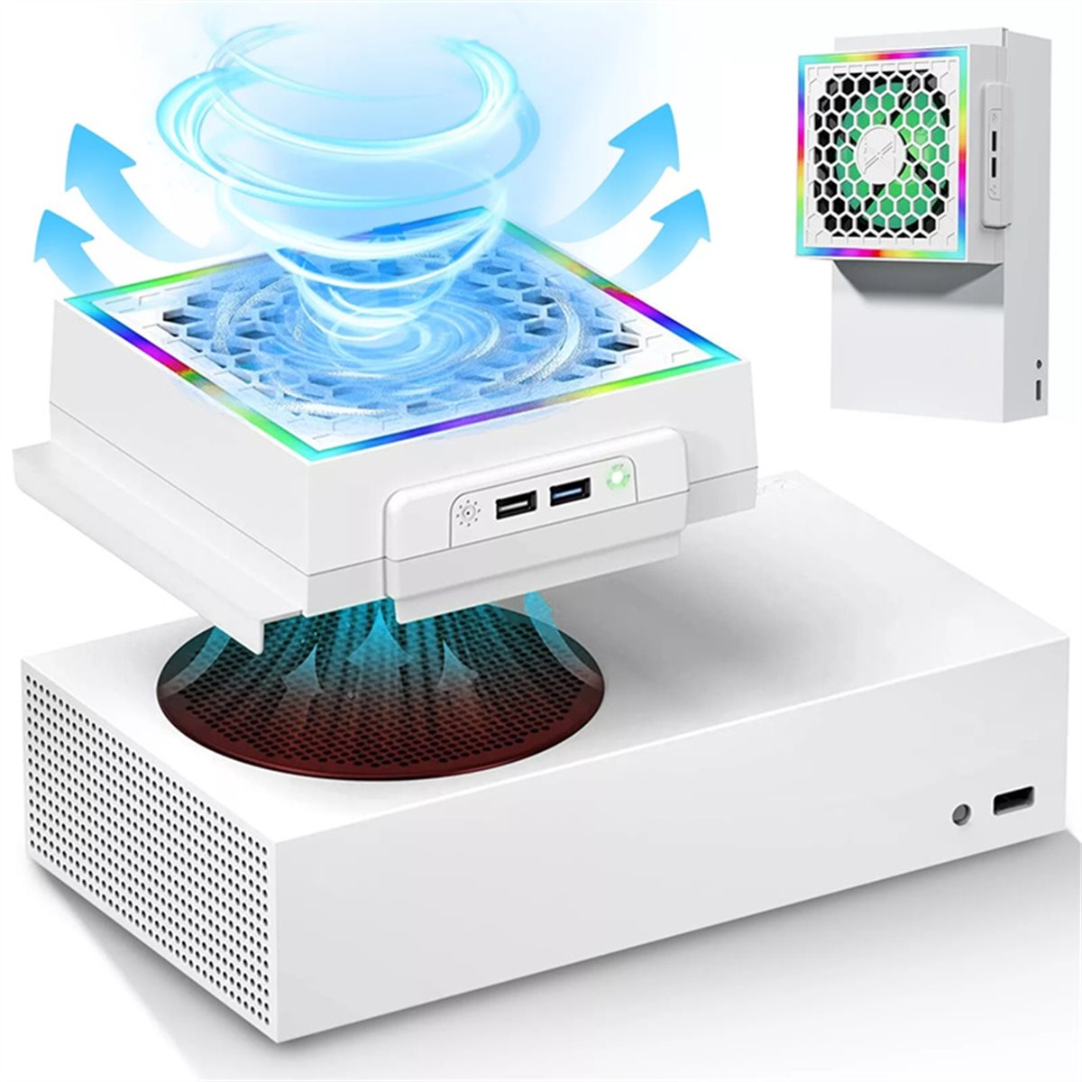 Gaming Console Xbox Series S - [ABJZ] Kipas Pendingin LED Lampu Atmosfer
