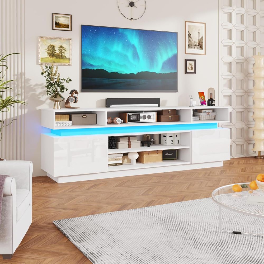 Gaming Console Entertainment Center - Meja Hiburan Tinggi 83 Inci Warna