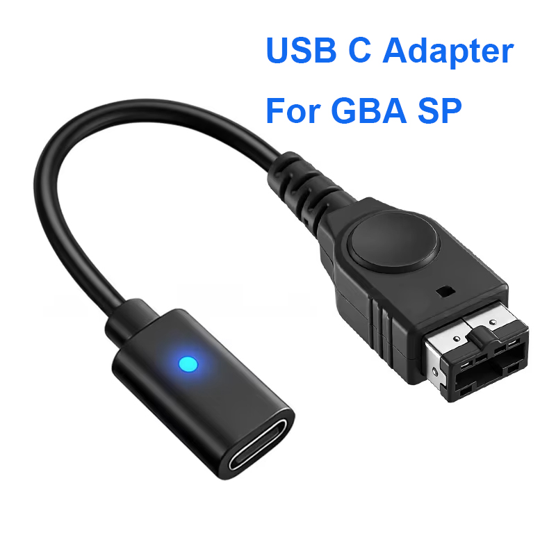 Gaming Console Usb - Adaptor Pengisian Daya USB-C Hitam 10CM