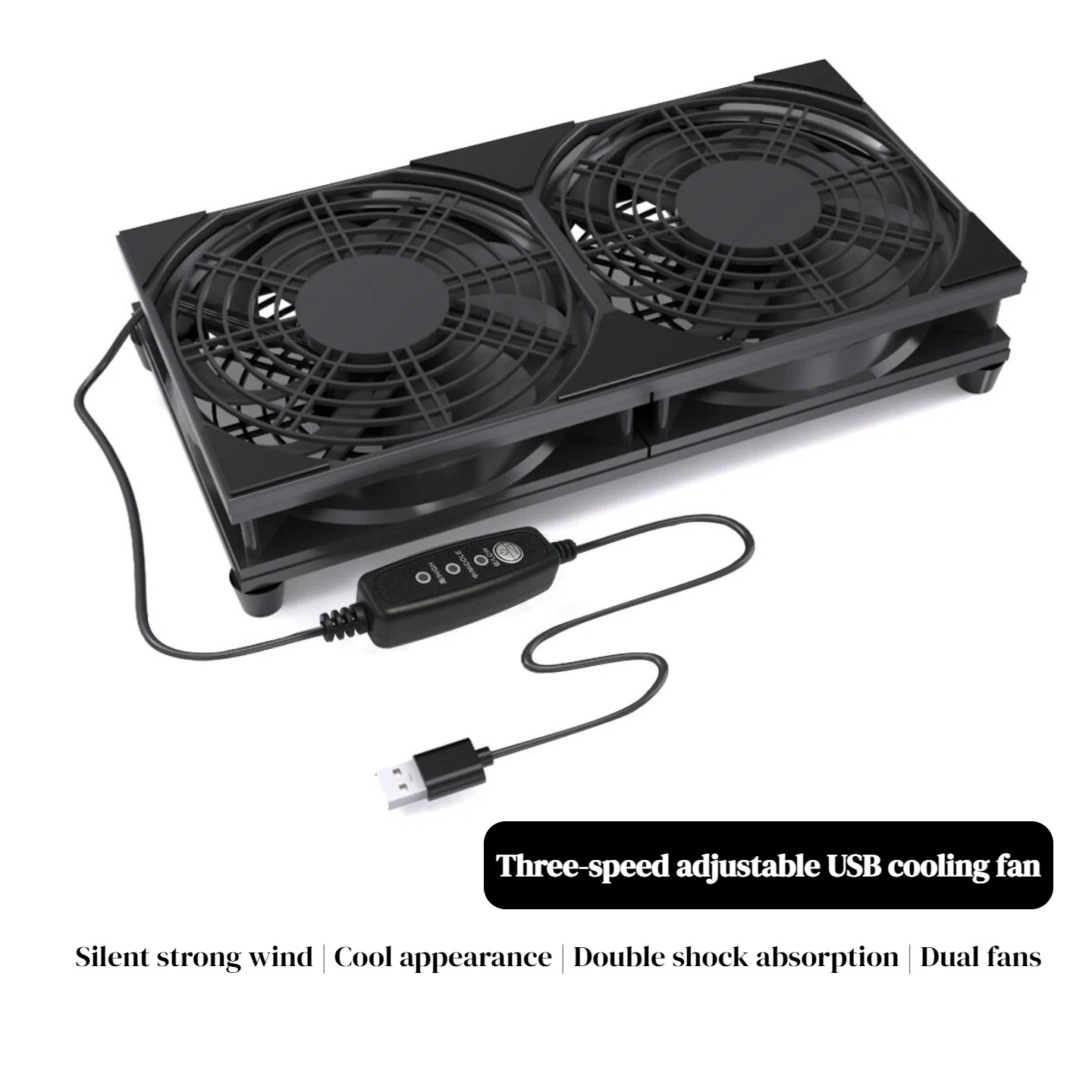 Gaming Console Usb - Kipas Pendingin USB Ganda dengan Kontrol