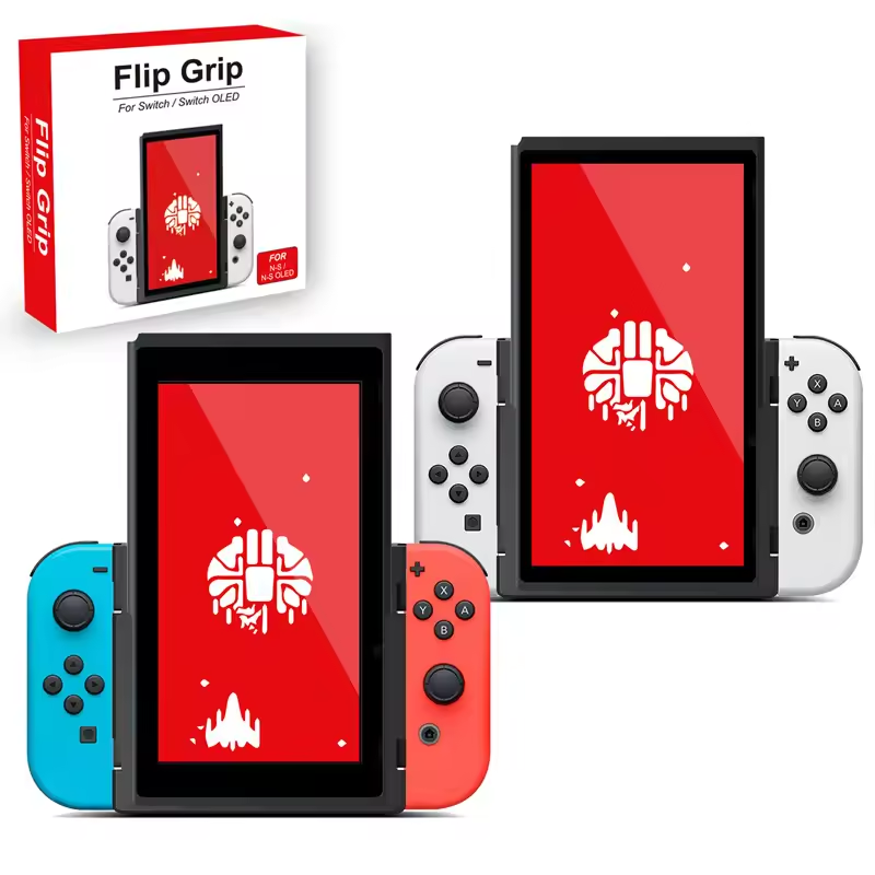 Gaming Console With Controller - Flip Pegangan Braket Vertikal Potret untuk