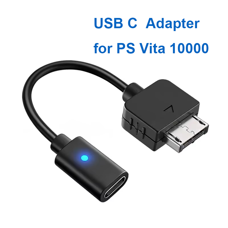 Gaming Console Usb - Adaptor Pengisian Daya USB-C Hitam 10CM