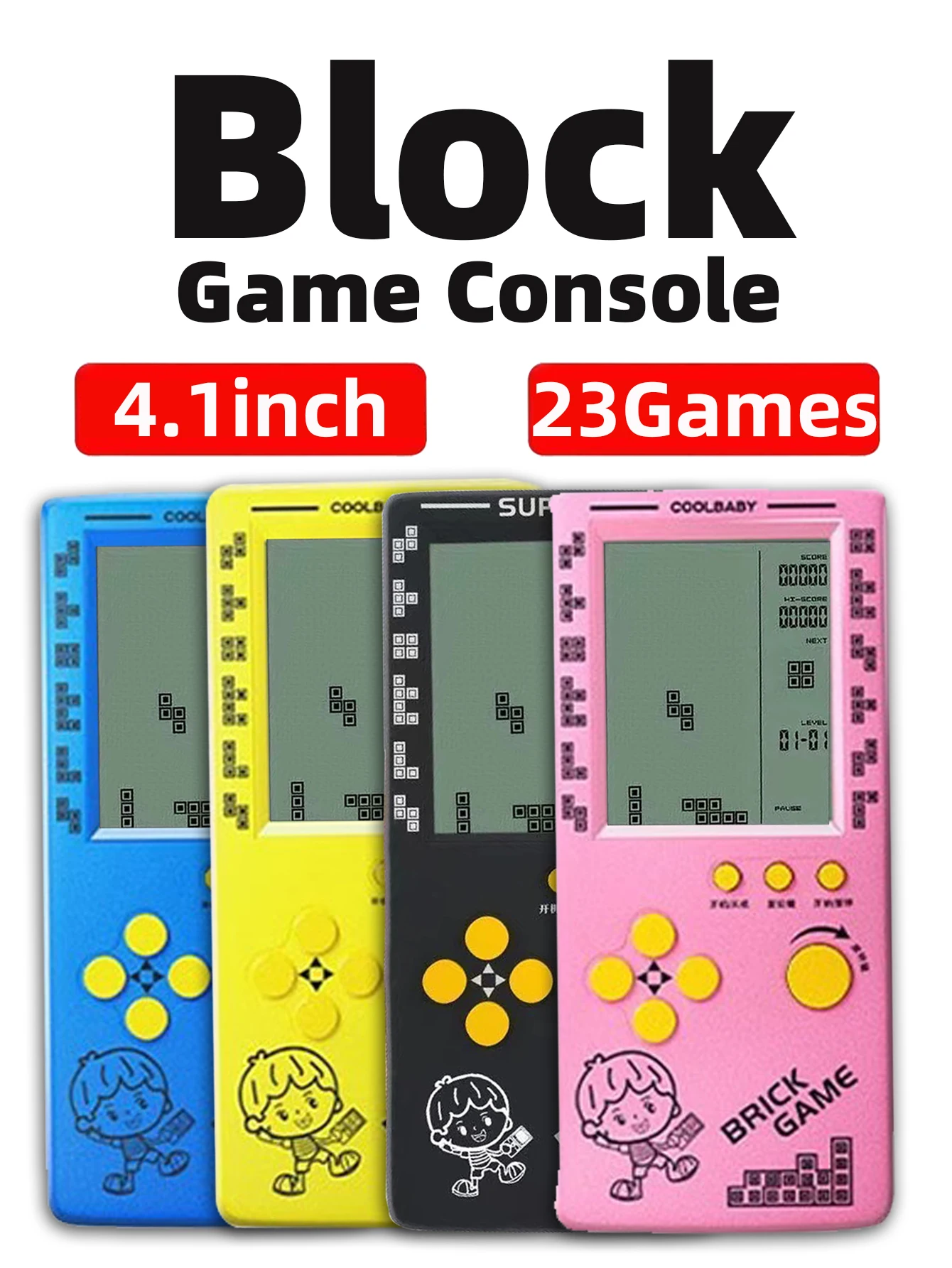 Gaming Console Kids - Pemain Game Genggam Retro Klasik untuk