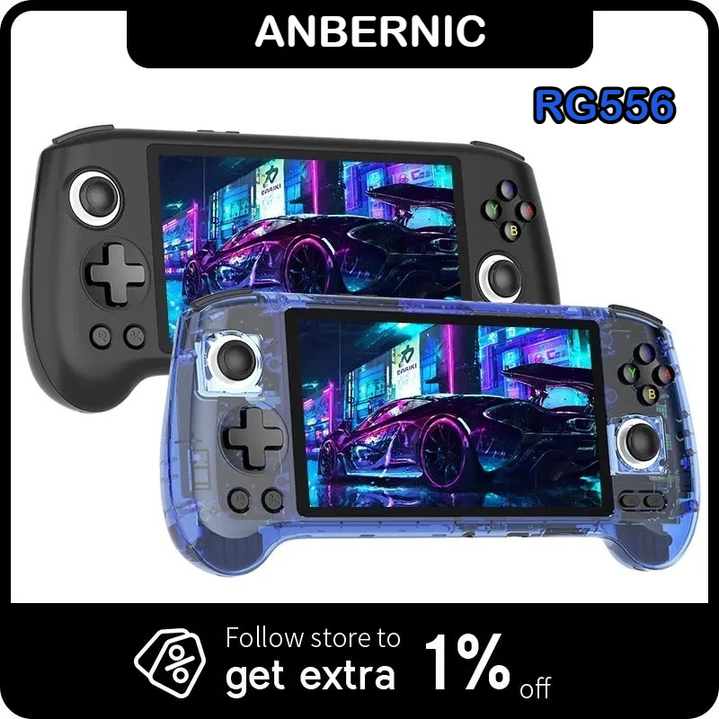 Gaming Console Windows - Konsol Game Genggam ANBERNIC RG556 Layar