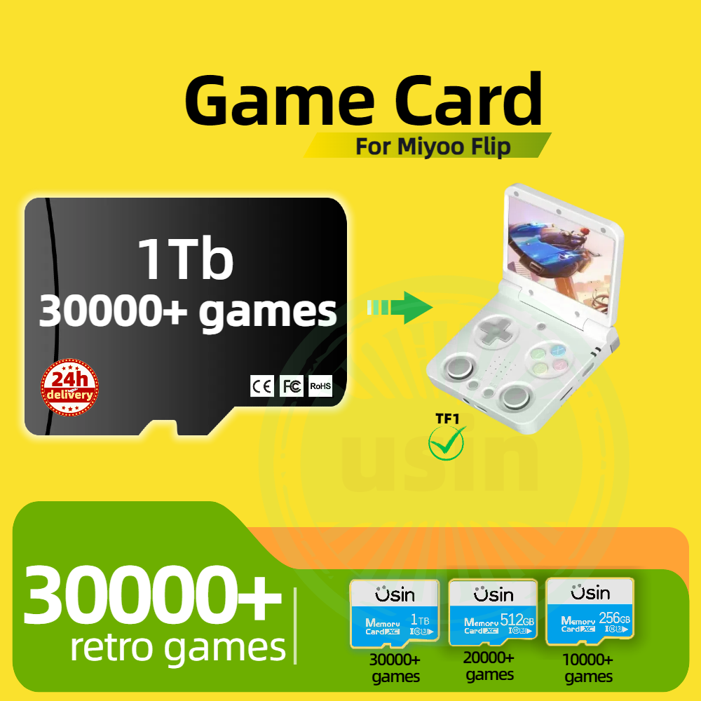 Gaming Console Psp - Kartu Permainan untuk Miyoo Flip 30000