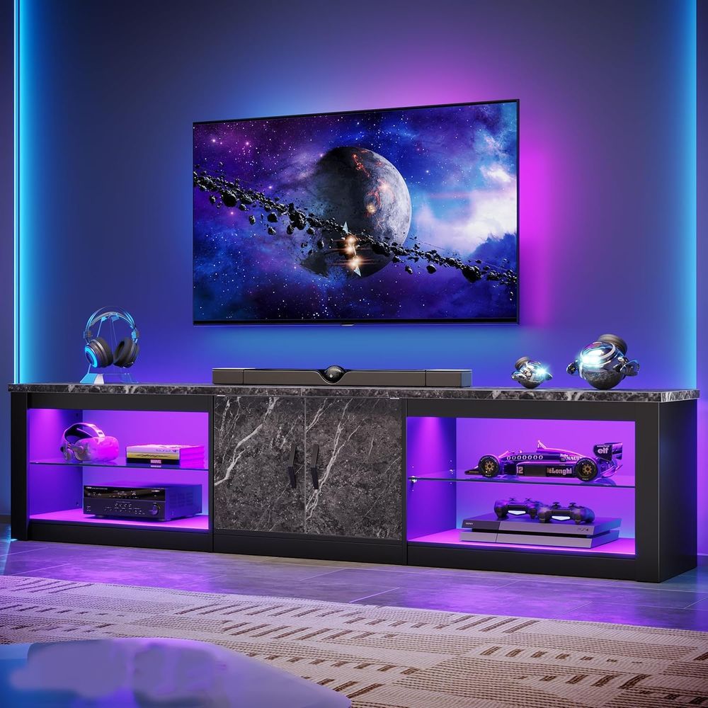 Gaming Console Entertainment Center - Stand TV 80 Inci atau TV