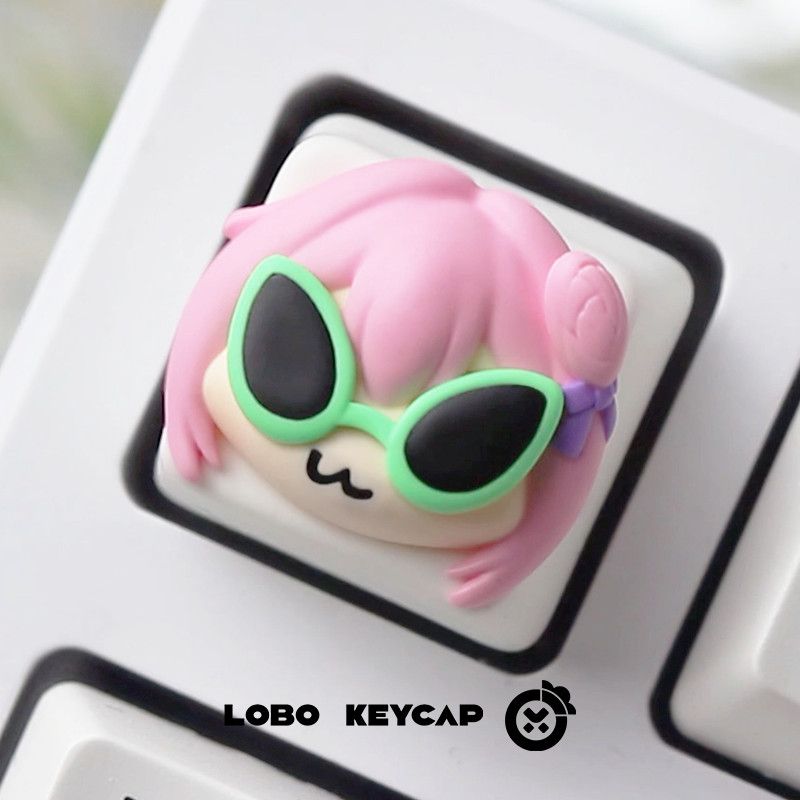 Keycap Resin Artisan Gadis Ani - Gaming Console With Keyboard ulasan dan harga