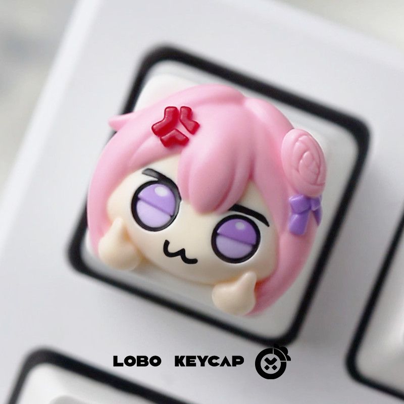 Keycap Resin Artisan Gadis Ani - Gaming Console With Keyboard ulasan dan harga