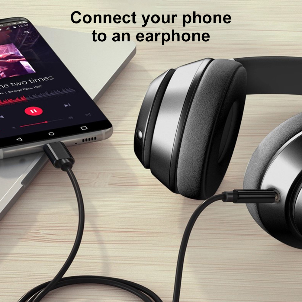 Kabel Audio AUX Tipe C Ke 3.5M - Gaming Console Entertainment Center ulasan dan harga