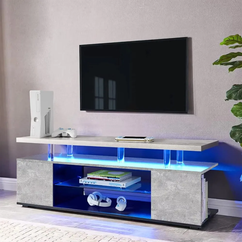 Meja TV untuk TV LED 70 Inch,  - Gaming Console Entertainment Center ulasan dan harga