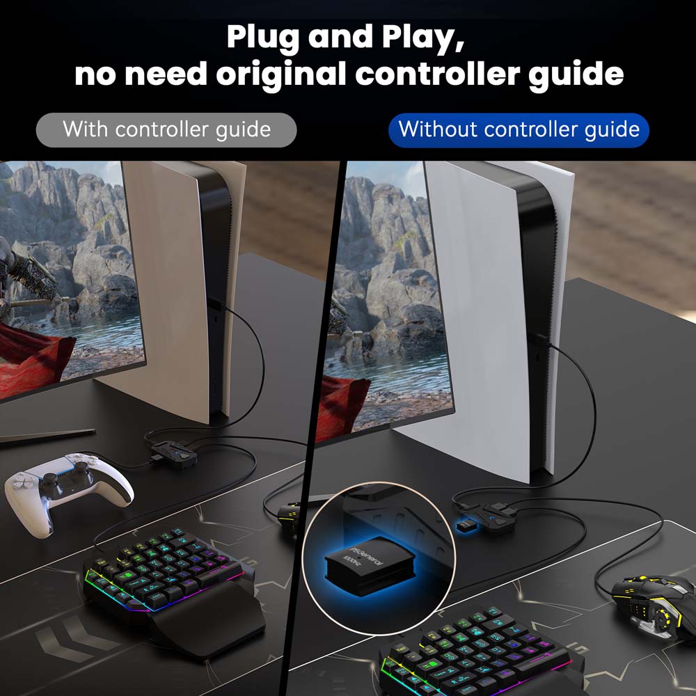 Untuk PS5 Gaming Keyboard Mous - Gaming Console Usb ulasan dan harga