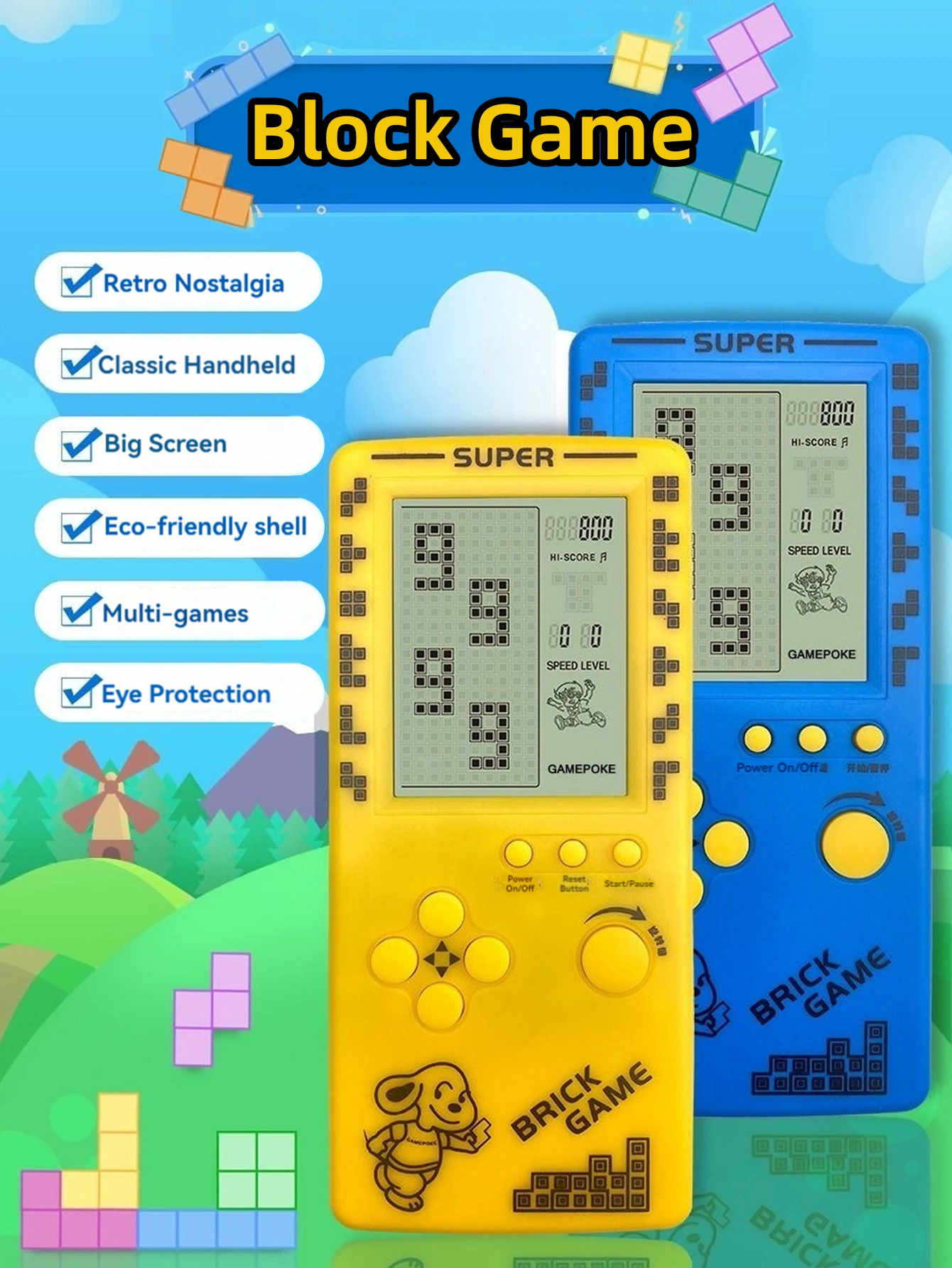 Pemain Game Genggam Retro Klas - Gaming Console Kids ulasan dan harga