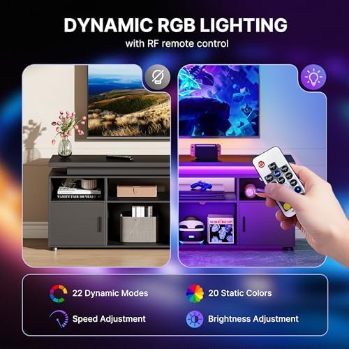 Meja TV, Pusat Hiburan dengan  - Gaming Console Entertainment Center ulasan dan harga