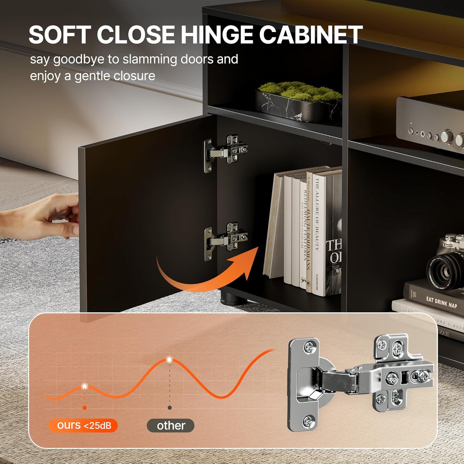 Rak TV, Meja Hiburan dengan La - Gaming Console Entertainment Center ulasan dan harga