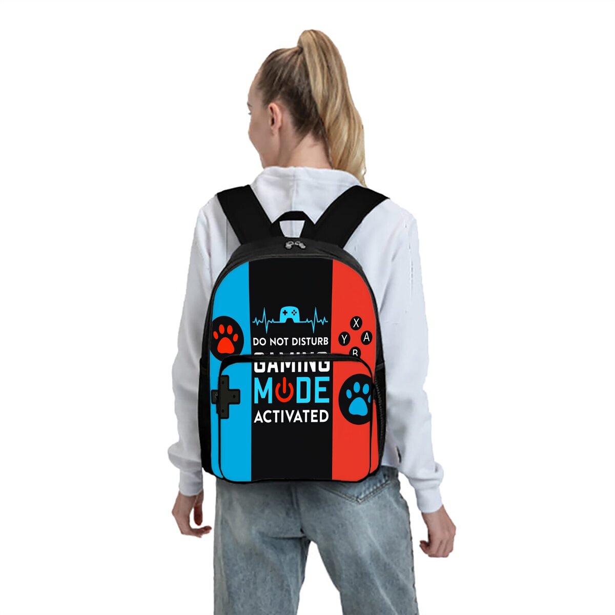 Tas Ransel Kotak Depan Motif P - Gaming Console Kids ulasan dan harga