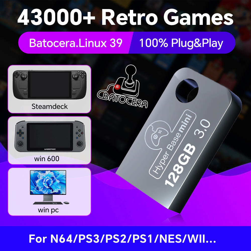 Batocera Flash Drive USB 128G, - Gaming Console Windows ulasan dan harga